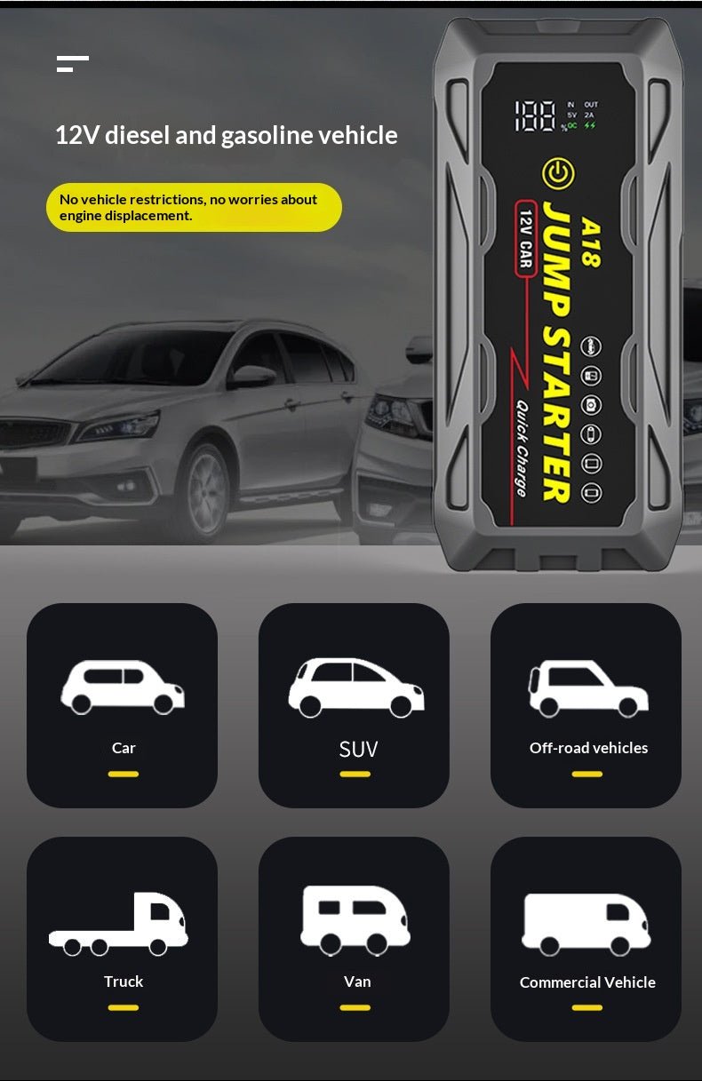 A18 Waterproof Car Emergency Start Power Supply