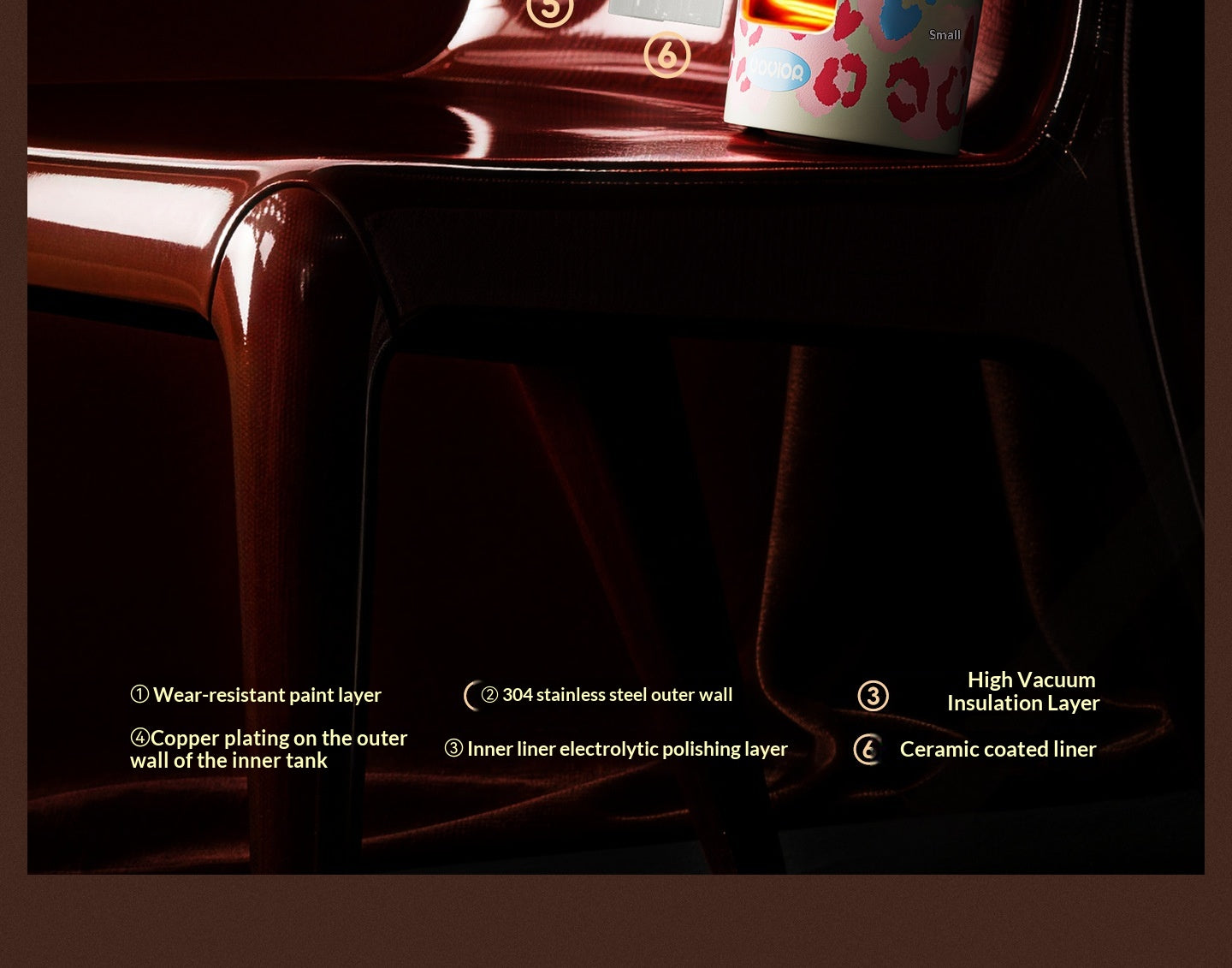 Style: Su Xingyue Instrument, Specifications: Add Cleaning Tools Gift Bag - Household Item Leopard-print Straw Water Cup