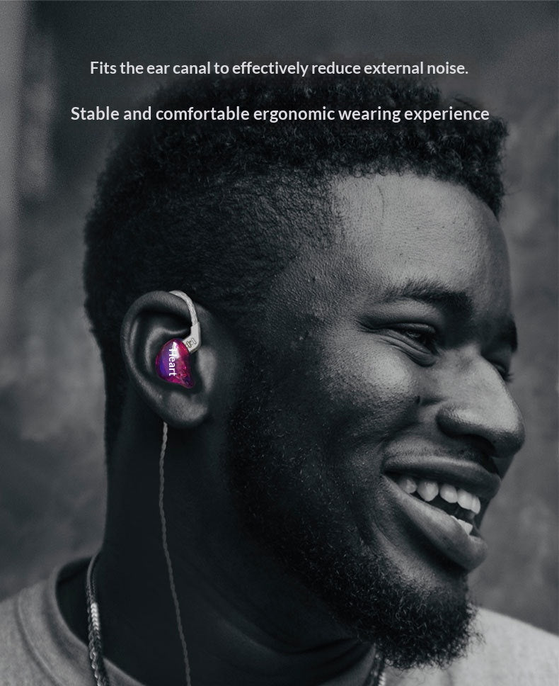 Color: Dazzling Green Standard - Hybrid Dynamicbalanced Armature In-ear Noise-canceling Music Headphones With Microphone