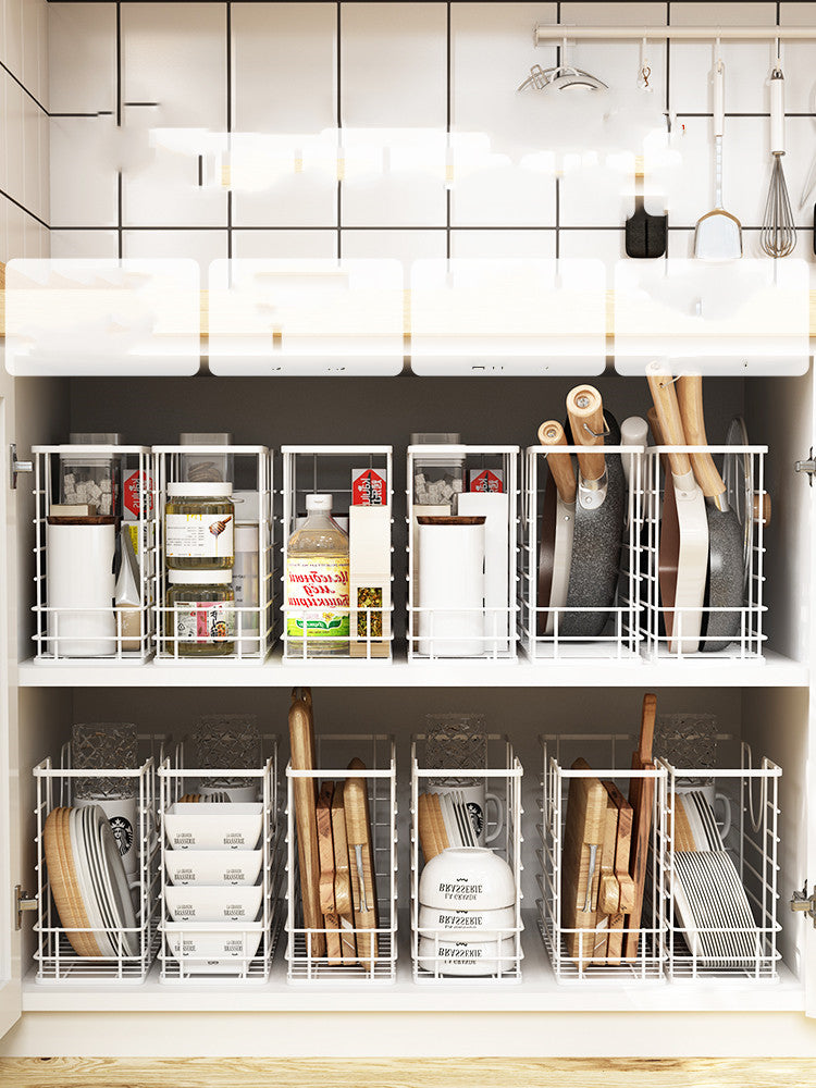 Style: Stackable Storage Rack - Kitchenware Sundries Box Sorting Basket Artifact