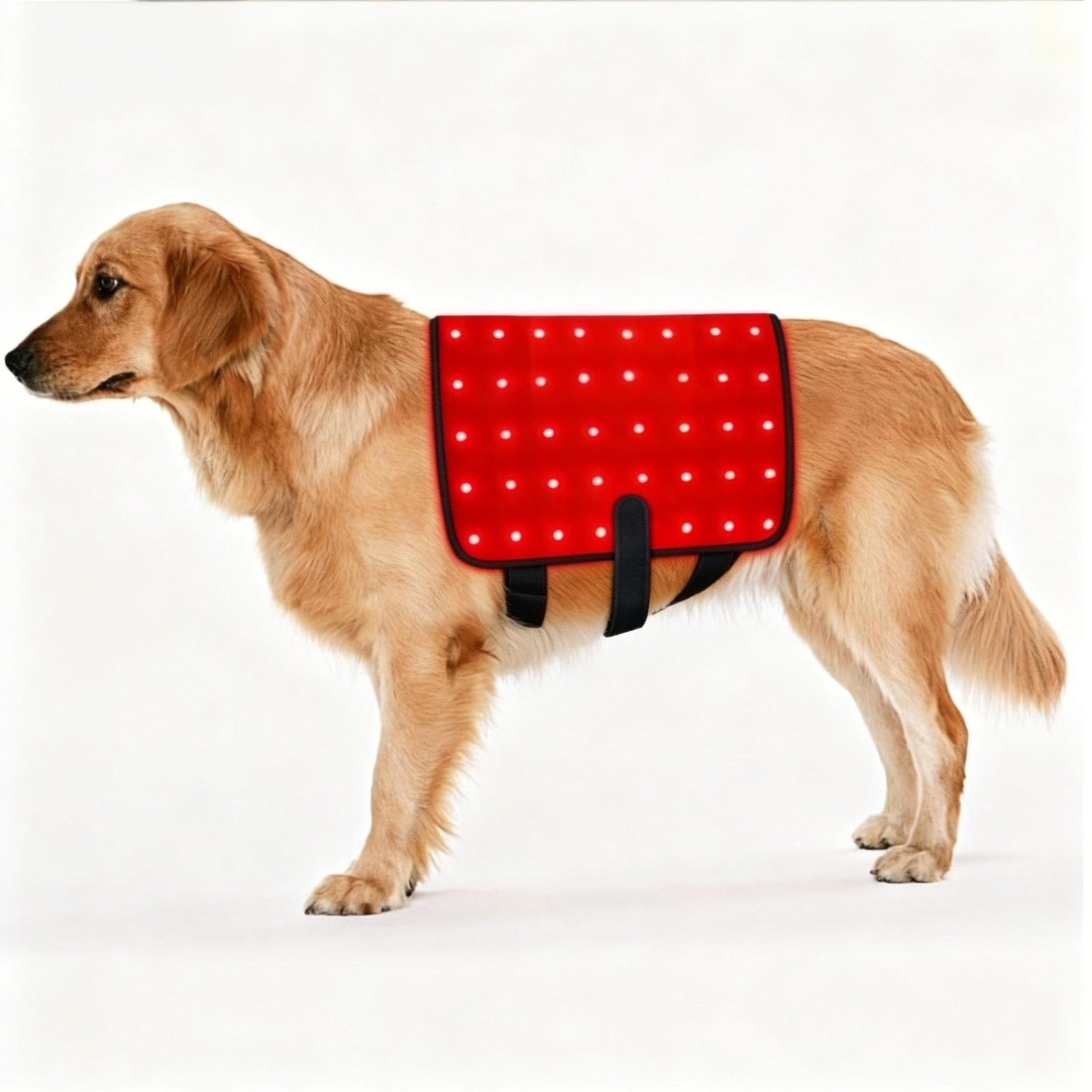 Power Supply: Eu, Size: Small - Full-body Infrared Therapy Blanket For Pets Red Light Lumbar Belt For Senior Dogs And Cats