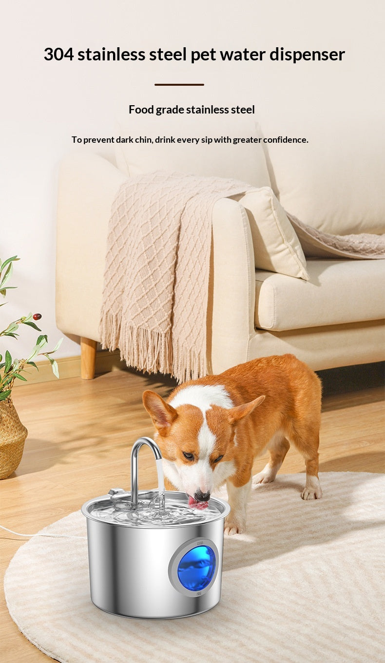 Specifications: Ty09 Round, Power Supply: Uk - Pet Water Fountain Stainless Steel Water Dispenser