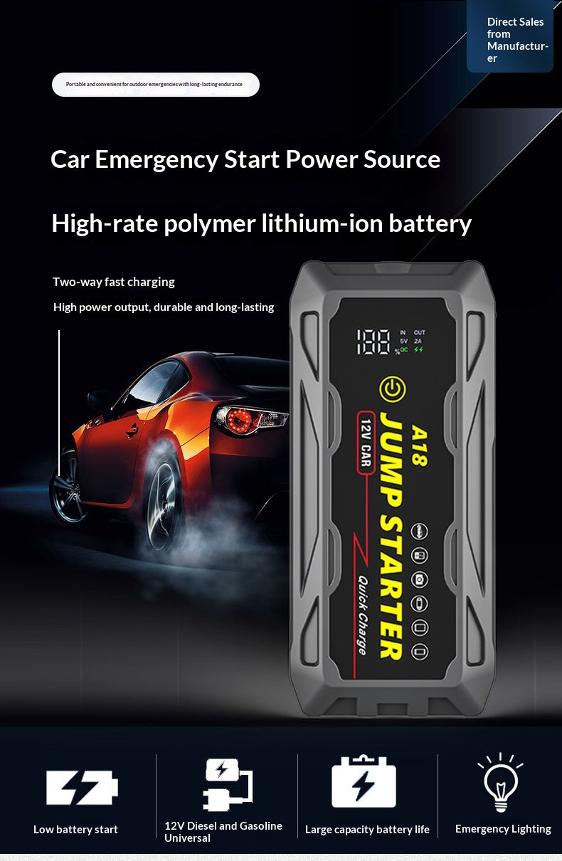 A18 Waterproof Car Emergency Start Power Supply
