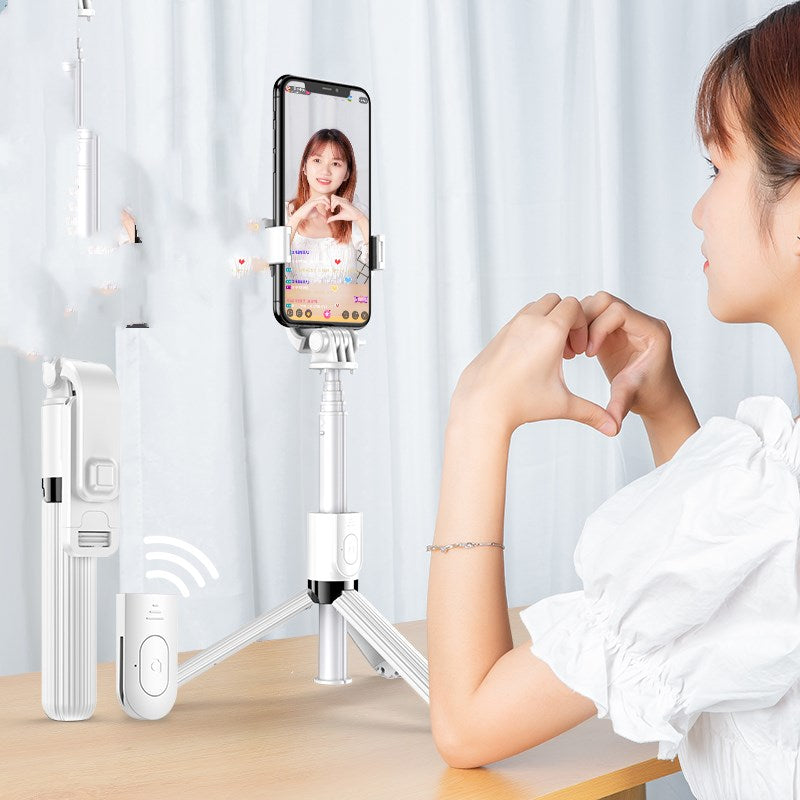 Color: Flagship Black - Mobile Phone Live Broadcasting Stand With Self Timer