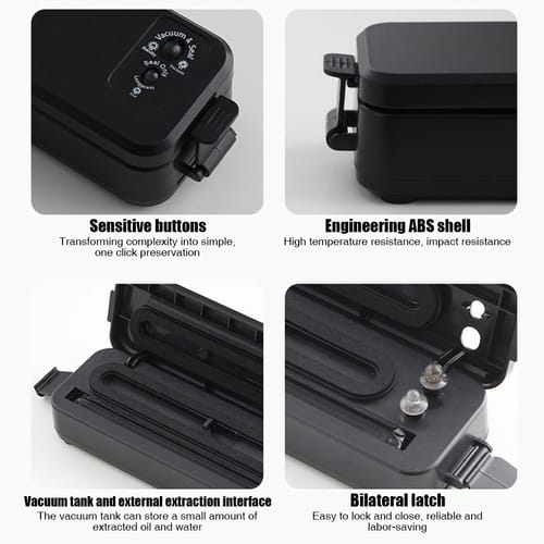 Household Vacuum Sealing Machine With 10pcs Seal Bags Automatic Air Sealing System For Food Storage Preservation Eu Plug