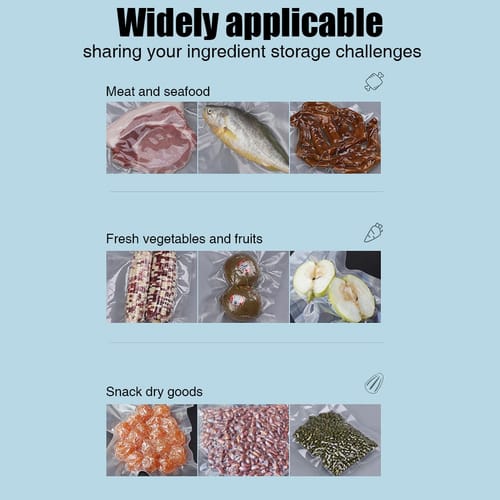 Household Vacuum Sealing Machine With 10pcs Seal Bags Automatic Air Sealing System For Food Storage Preservation Eu Plug