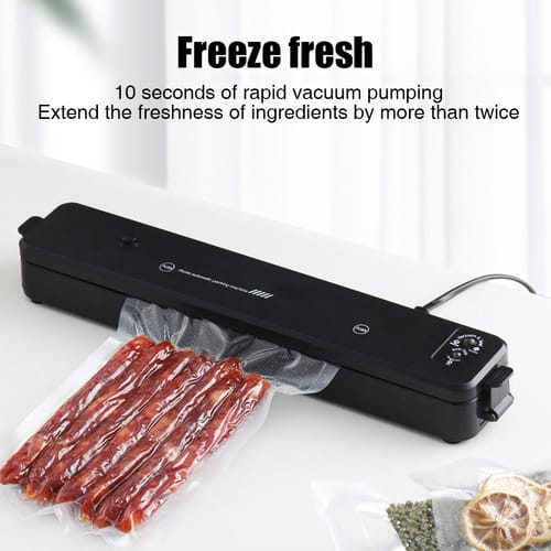 Household Vacuum Sealing Machine With 10pcs Seal Bags Automatic Air Sealing System For Food Storage Preservation Eu Plug