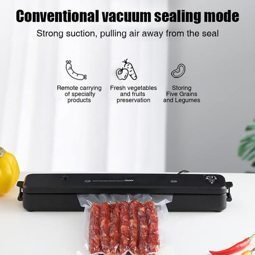 Household Vacuum Sealing Machine With 10pcs Seal Bags Automatic Air Sealing System For Food Storage Preservation Eu Plug