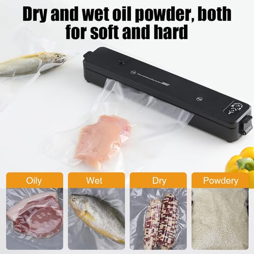Household Vacuum Sealing Machine With 10pcs Seal Bags Automatic Air Sealing System For Food Storage Preservation Eu Plug