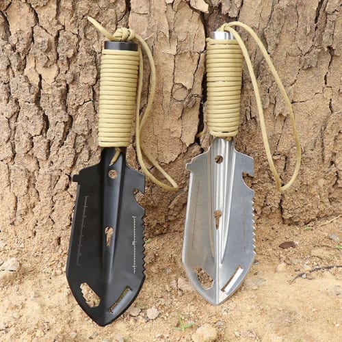 Trowel Garden Tool Stainless Steel Serrated Hand Shovel For Effortless Digging Weed Control Precise Bulb Planting B