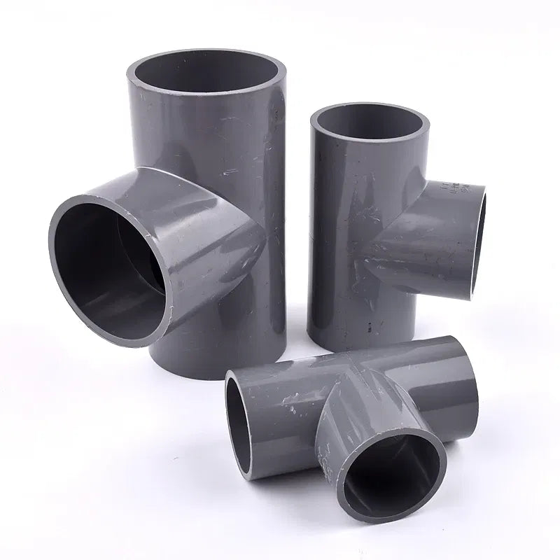 Color: Silver, Diameter: 1/4'' - 2~20pcs Inner Dia 20~63mm Pvc Pipe Tee Connector Home Garden Irrigation Aquarium Fish Tank Tube Watering Adapter Fittings Joint