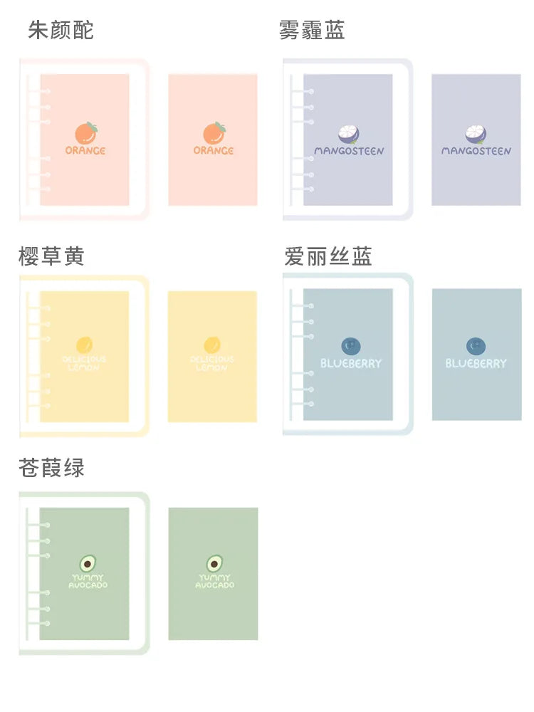 Color: Blue, Size: A6 - New Arrival 2023 Cute A5/a6 My Journal Agenda Notebook & Diy Photocard Binder Organizer Gift Book School Stationery