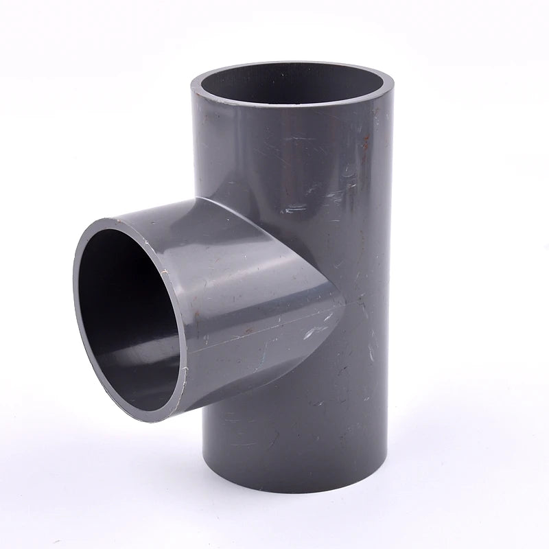 Color: Silver, Diameter: 1/4'' - 2~20pcs Inner Dia 20~63mm Pvc Pipe Tee Connector Home Garden Irrigation Aquarium Fish Tank Tube Watering Adapter Fittings Joint