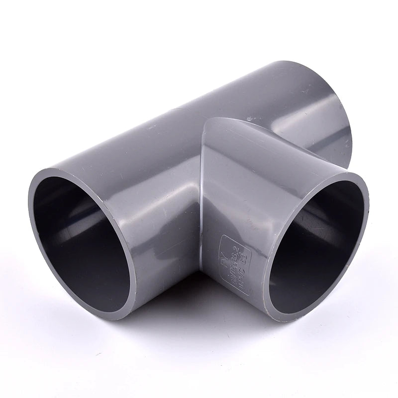 Color: Silver, Diameter: 1/4'' - 2~20pcs Inner Dia 20~63mm Pvc Pipe Tee Connector Home Garden Irrigation Aquarium Fish Tank Tube Watering Adapter Fittings Joint