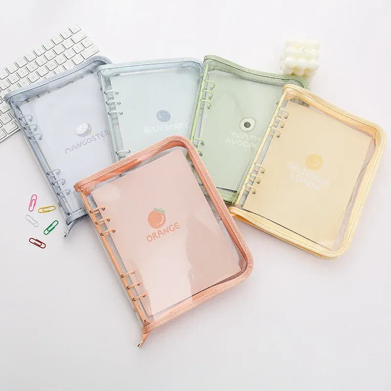 Color: Blue, Size: A6 - New Arrival 2023 Cute A5/a6 My Journal Agenda Notebook & Diy Photocard Binder Organizer Gift Book School Stationery