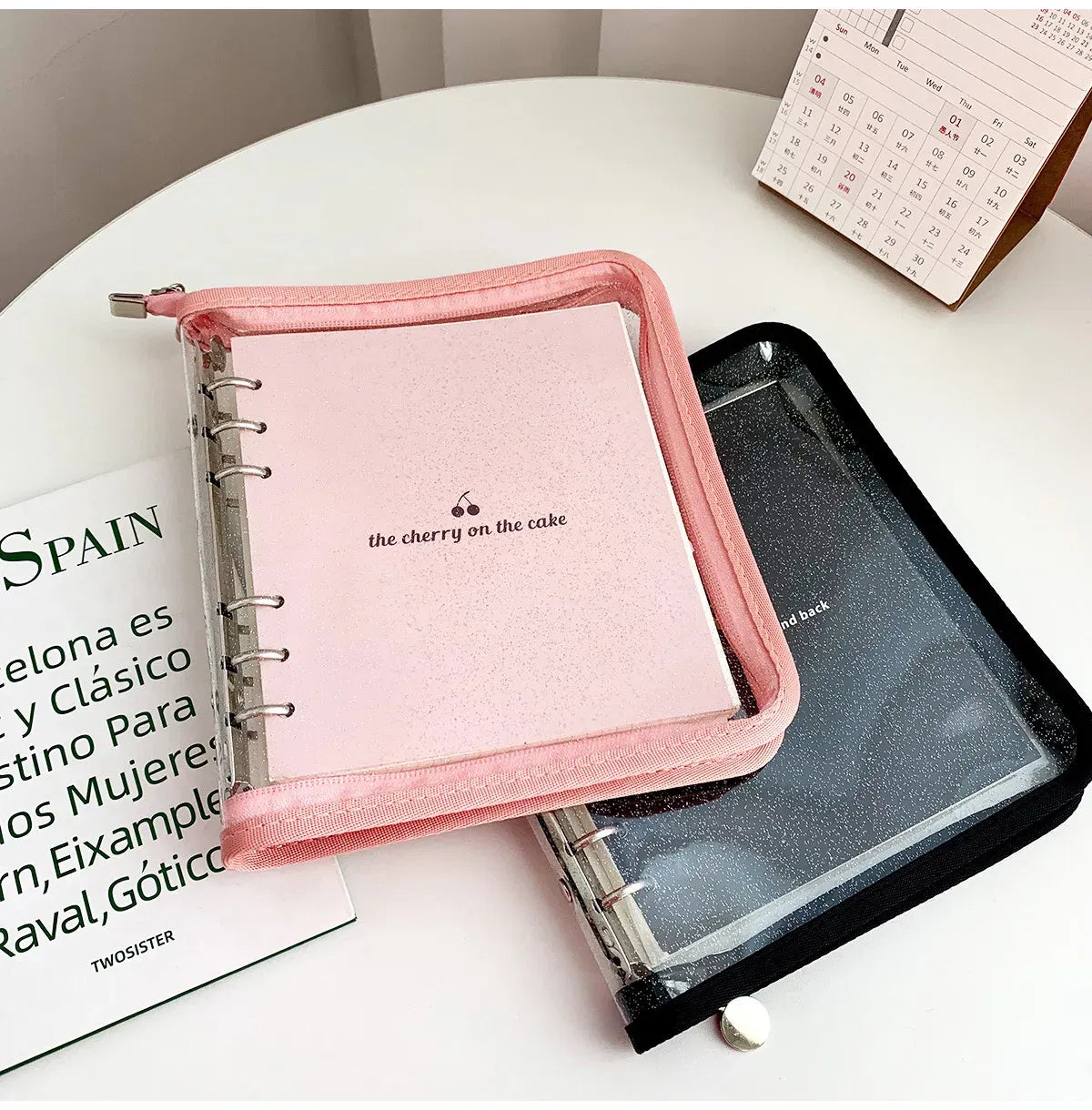 Color: Blue, Size: A6 - New Arrival 2023 Cute A5/a6 My Journal Agenda Notebook & Diy Photocard Binder Organizer Gift Book School Stationery