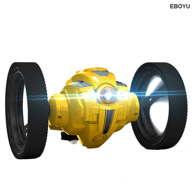 Color: Black White, Specification: Wifi - 805 Rc Bounce Car Rc Jump Car Remote Control Stunt Car Watch Control 360?° Rotation 27.6 Inches Bouncing 2wd 2.4ghz Rc Car Toys