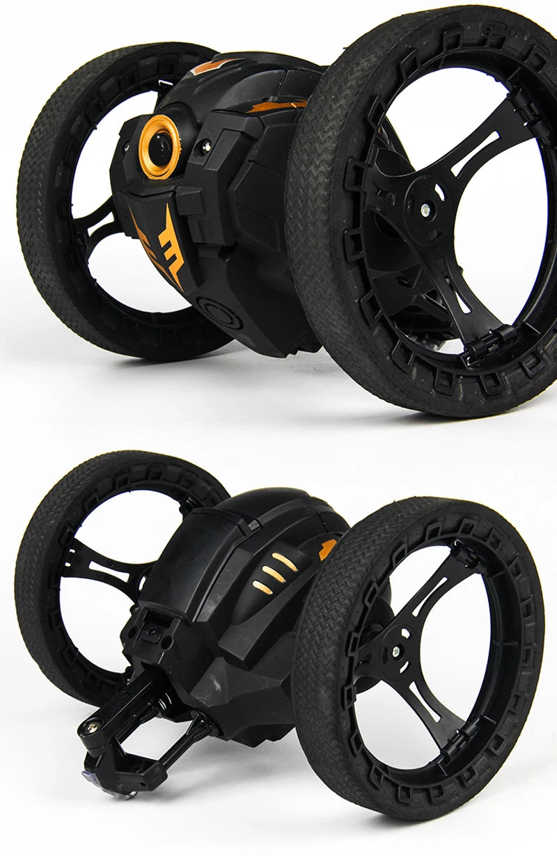 Color: Black White, Specification: Wifi - 805 Rc Bounce Car Rc Jump Car Remote Control Stunt Car Watch Control 360?° Rotation 27.6 Inches Bouncing 2wd 2.4ghz Rc Car Toys