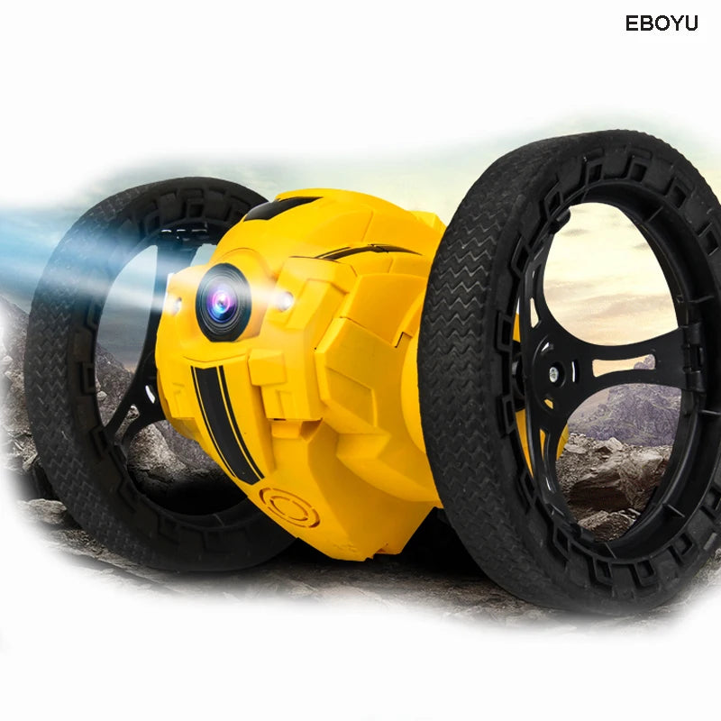 Color: Black White, Specification: Wifi - 805 Rc Bounce Car Rc Jump Car Remote Control Stunt Car Watch Control 360?° Rotation 27.6 Inches Bouncing 2wd 2.4ghz Rc Car Toys