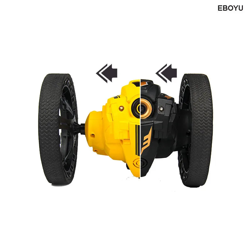 Color: Black White, Specification: Wifi - 805 Rc Bounce Car Rc Jump Car Remote Control Stunt Car Watch Control 360?° Rotation 27.6 Inches Bouncing 2wd 2.4ghz Rc Car Toys