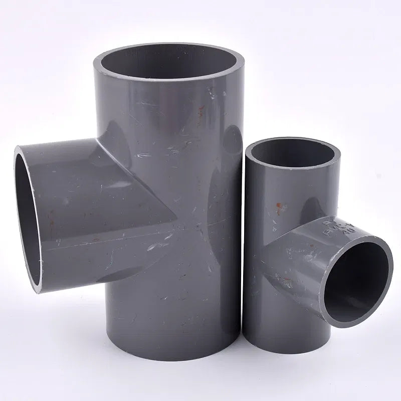 Color: Silver, Diameter: 1/4'' - 2~20pcs Inner Dia 20~63mm Pvc Pipe Tee Connector Home Garden Irrigation Aquarium Fish Tank Tube Watering Adapter Fittings Joint