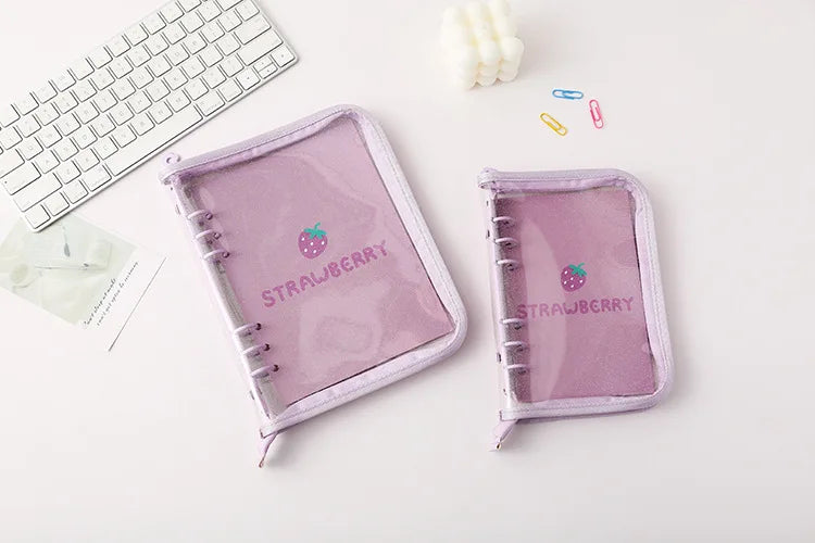 Color: Blue, Size: A6 - New Arrival 2023 Cute A5/a6 My Journal Agenda Notebook & Diy Photocard Binder Organizer Gift Book School Stationery