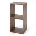 Cube Storage Organizer Set Of 2 For Living Room Bedroom Study-rustic Brown - Color: Rustic Brown
