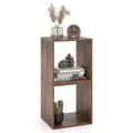 Cube Storage Organizer Set Of 2 For Living Room Bedroom Study-rustic Brown - Color: Rustic Brown