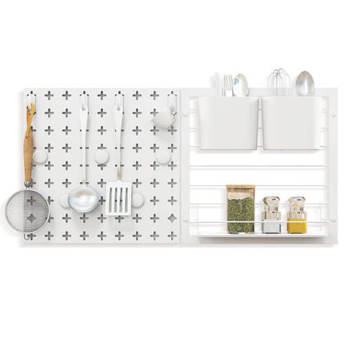 Pegboard Combination Kit Combination Wall Organizer With Magnets And Hooks