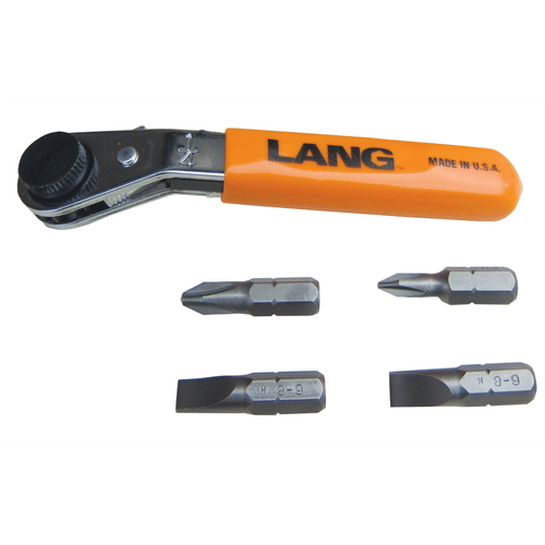 Lang Tools (kastar) 5345 - 5-pc. Reverse Offset Ratcheting Screwdriver Bit Wrench Set