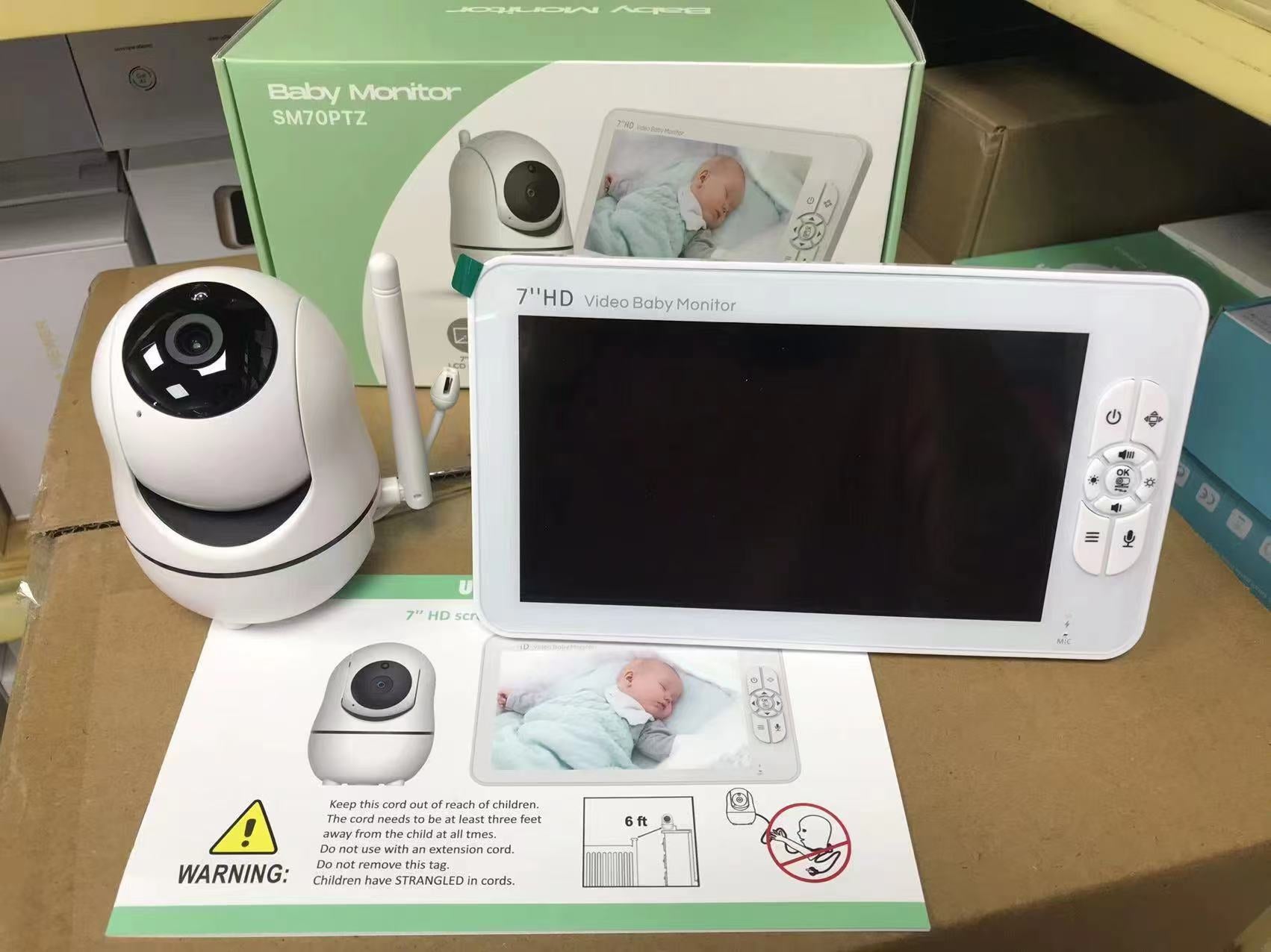 Specifications: 1 Dragging 1, Power Supply: Eu - 7-inch Baby Monitor With Two-way Audio Intercom For Baby Care