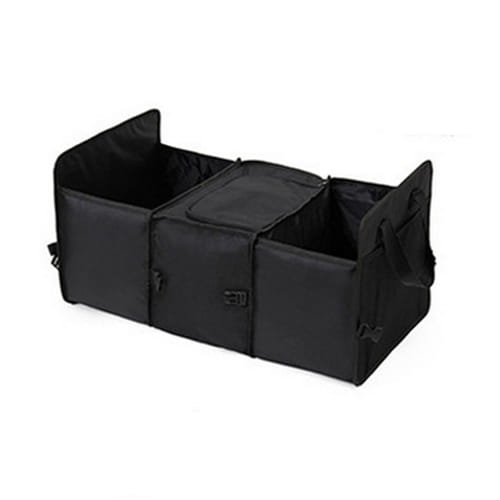 Car Trunk Storage Bag Oxford Cloth Folding Truck Organizer Storage Box With Cooler Bag Travel Tidy Bags For Auto Van Suv