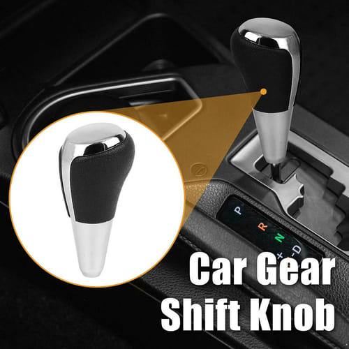 Car Automatic Gear Stick Shift Knob Shift Lever Handle Compatible For Corolla Camry Prius Black + Silver