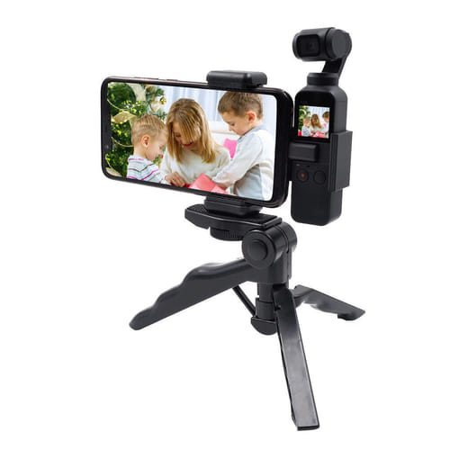 Startrc For Dji Osmo Pocket Extended Camera Tripod Bracket Mount Phone Holder Accessory Black