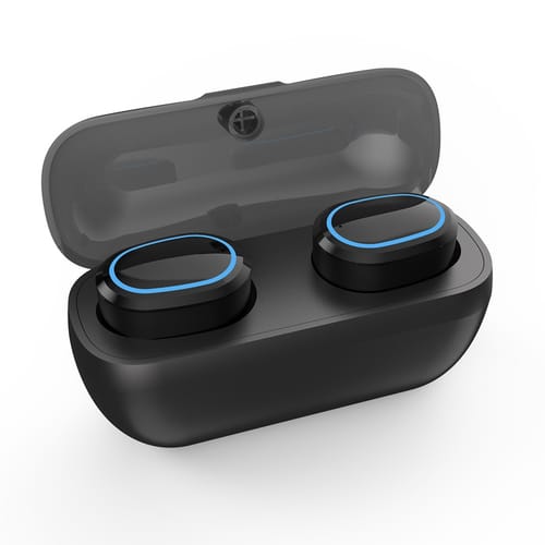 T16 Tws Headset Bluetooth 5.0 Wireless Sports Stereo Long Standby Headphone With Microphone Charging Case Black