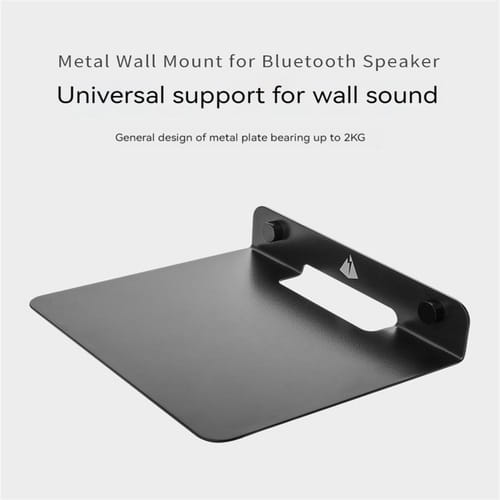 Wall Mounting Speaker Stand Storage Display Shelf Load-bearing Audio Bracket For Home Diy Decoration Black