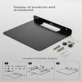 Wall Mounting Speaker Stand Storage Display Shelf Load-bearing Audio Bracket For Home Diy Decoration Black
