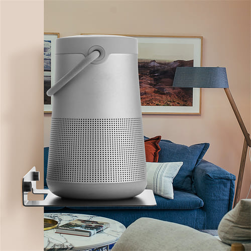 Wall Mounting Speaker Stand Storage Display Shelf Load-bearing Audio Bracket For Home Diy Decoration Black