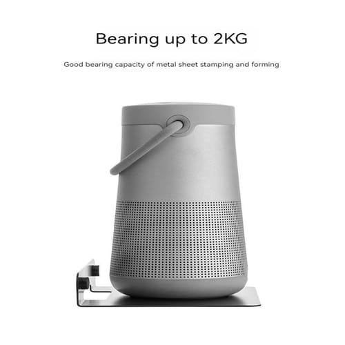 Wall Mounting Speaker Stand Storage Display Shelf Load-bearing Audio Bracket For Home Diy Decoration Black
