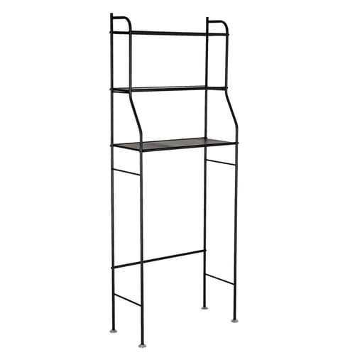Us 3-tier Bathroom Storage Rack For Towels Toiletries Toilet Organizer With High Foot Black