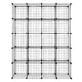 Us Diy 20-cube Storage Rack Organizer Wire Mesh Storage Shelves Bookshelf Black