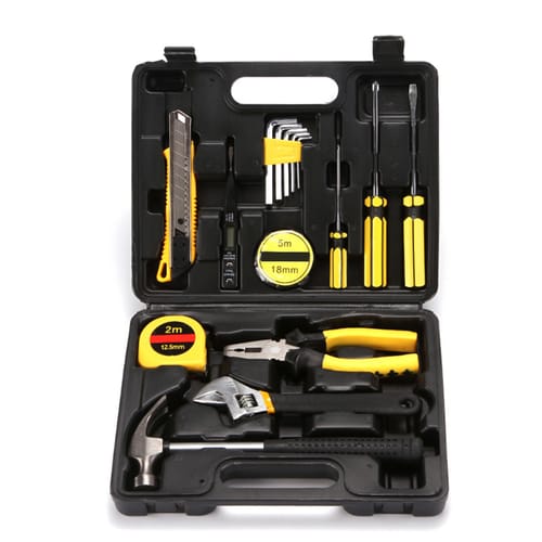 16-piece Tool Set Household Basic Hand Tools Kit Toolbox With Storage Case Ideal For Home Repairing Maintenance 16-piece
