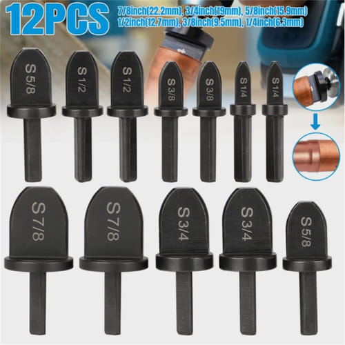 12pcs Air Conditioner Tube Expander High Hardness Wear Resistant Pipe Expansion Tool Air Conditioners Accessory Tube Expander