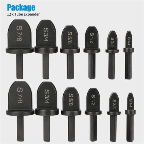 12pcs Air Conditioner Tube Expander High Hardness Wear Resistant Pipe Expansion Tool Air Conditioners Accessory Tube Expander