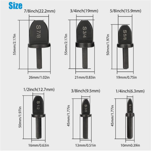 12pcs Air Conditioner Tube Expander High Hardness Wear Resistant Pipe Expansion Tool Air Conditioners Accessory Tube Expander