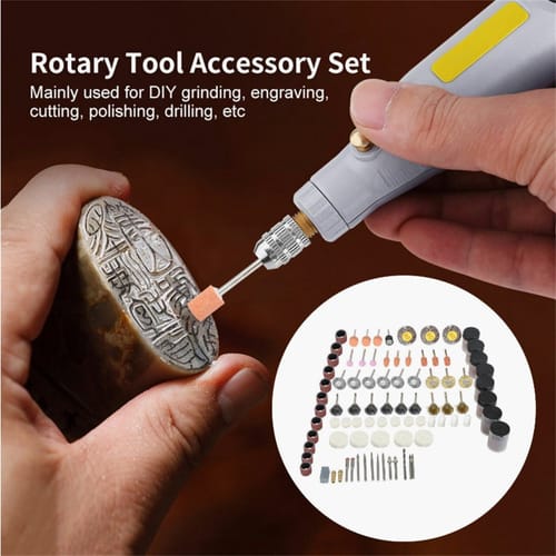 Rotary Tool Accessories Kit 350pcs Accessory Set Universal Kit Fits All Tool For Carving Sanding Cutting Drilling Grinding 350pcs