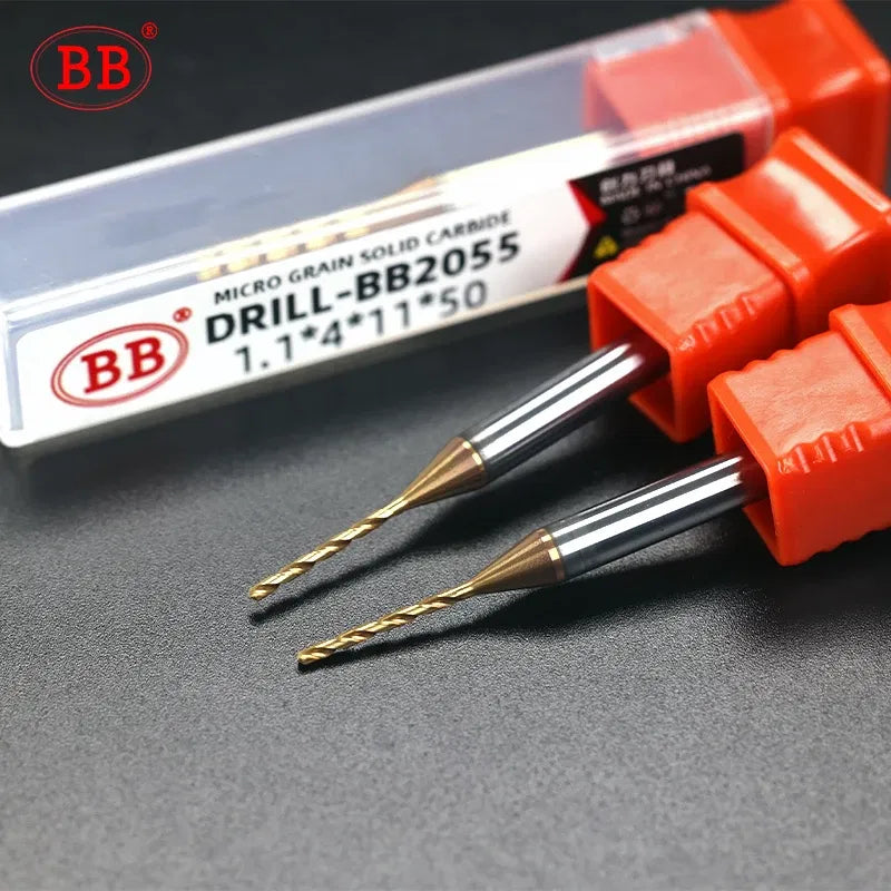 Hole Diameter: 10mm - Bb 0.3~2.02mm Micro Drill Solid Carbide Bit Mini Cnc Hole Making 3d Shank Diameter 4mm D4 Metal Steel Plastic 1pcs
