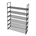 6 Tiers Shoe Rack Shoe Tower Shelf Storage Organizer For Bedroom, Entryway, Hallway, And Closet Black Color