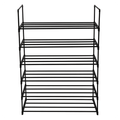 6 Tiers Shoe Rack Shoe Tower Shelf Storage Organizer For Bedroom, Entryway, Hallway, And Closet Black Color