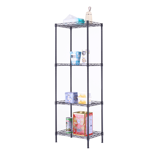 4-tier Wire Shelving Unit Metal Storage Rack